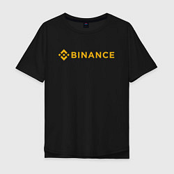 Мужская футболка оверсайз BINANCE БИНАНС БИРЖА