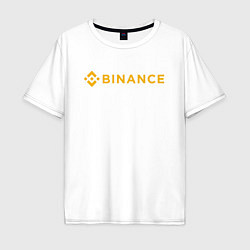 Мужская футболка оверсайз BINANCE БИНАНС БИРЖА