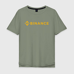 Мужская футболка оверсайз BINANCE БИНАНС БИРЖА