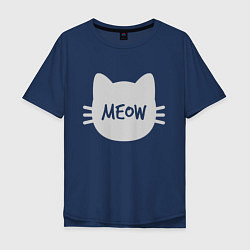 Мужская футболка оверсайз Meow