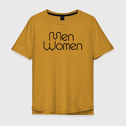 Футболка оверсайз мужская Men Women, цвет: горчичный
