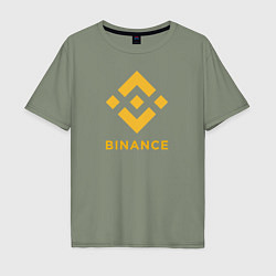 Мужская футболка оверсайз BINANCE БИНАНС БИРЖА
