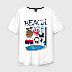 Мужская футболка оверсайз Beach