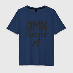 Футболка оверсайз мужская DMX Forever, цвет: тёмно-синий
