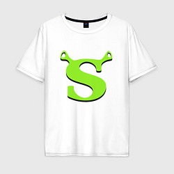 Мужская футболка оверсайз Shrek: Logo S