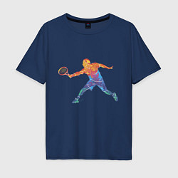 Мужская футболка оверсайз Tennis player - man
