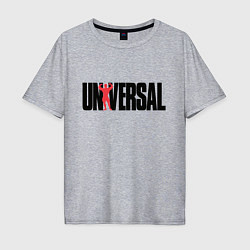 Футболка оверсайз мужская ANIMAL UNIVERSAL ЭНИМАЛ, цвет: меланж