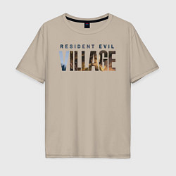 Мужская футболка оверсайз Resident Evil 8 Village Logo