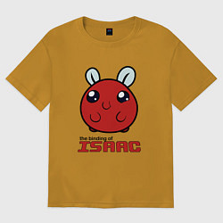 Футболка оверсайз мужская The binding of isaac Monsters, цвет: горчичный