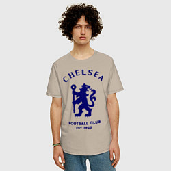 Футболка оверсайз мужская Chelsea Est. 1905, цвет: миндальный — фото 2