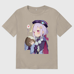 Футболка оверсайз мужская Ци Ци Кокосовое молоко, цвет: миндальный