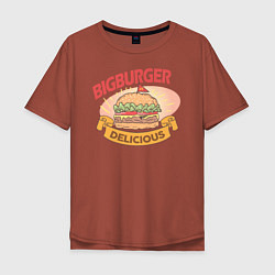 Мужская футболка оверсайз Delicious Burger