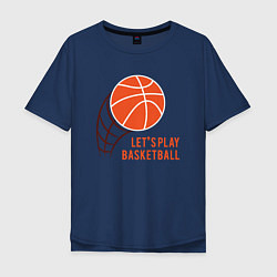 Мужская футболка оверсайз Play Basketball