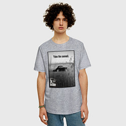 Футболка оверсайз мужская Дон Вито Корлеоне, цвет: меланж — фото 2