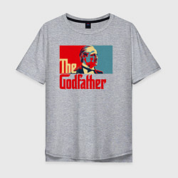 Футболка оверсайз мужская Godfather logo, цвет: меланж