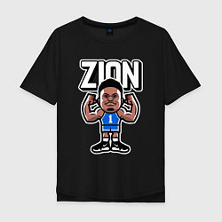 Футболка оверсайз мужская Zion, цвет: черный