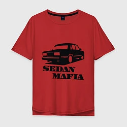 Футболка оверсайз мужская SEDAN MAFIA, цвет: красный