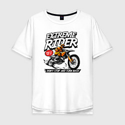 Мужская футболка оверсайз Extreme Rider
