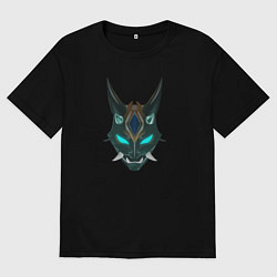 Футболка оверсайз мужская Genshin Impact - Сяо, цвет: черный