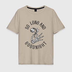 Мужская футболка оверсайз So long and goodnight