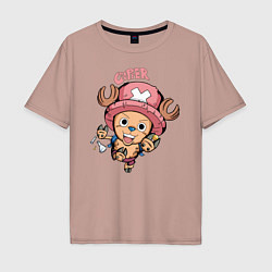 Мужская футболка оверсайз Тони Тони Чоппер One Piece