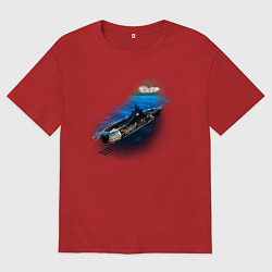 Мужская футболка оверсайз Подводная лодка