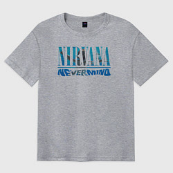Футболка оверсайз мужская Nirvana Нирвана Рок Rock, цвет: меланж