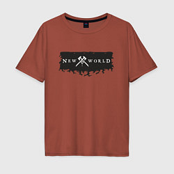Мужская футболка оверсайз New World - Fire