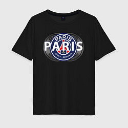 Футболка оверсайз мужская PSG Core Wordmark Graphic New 202223, цвет: черный