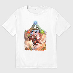 Футболка оверсайз мужская Ark Survival АРК СУРВИВАЛ Z, цвет: белый