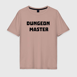 Футболка оверсайз мужская Dungeon Master, цвет: пыльно-розовый