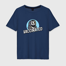 Мужская футболка оверсайз Vaccinated