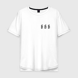 Футболка оверсайз мужская Морген 666, цвет: белый