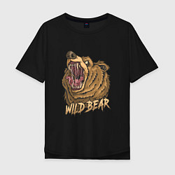 Футболка оверсайз мужская Wild Bear, цвет: черный