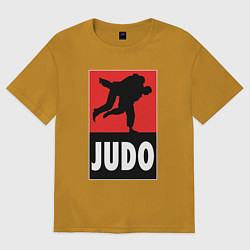 Футболка оверсайз мужская Judo, цвет: горчичный