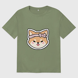 Футболка оверсайз мужская Тарумару, цвет: авокадо