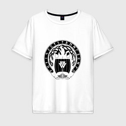 Мужская футболка оверсайз ВАЛЬКНУТ VALKNUT ДРАККАР Z