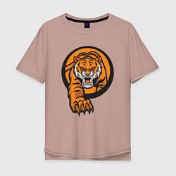 Мужская футболка оверсайз Жизнь Тигра