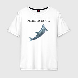 Мужская футболка оверсайз Дельфин