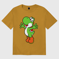 Футболка оверсайз мужская Yoshi, цвет: горчичный