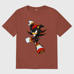 Футболка оверсайз мужская SonicSW, цвет: кирпичный