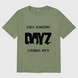 Мужская футболка оверсайз DayZ: Съел консерву