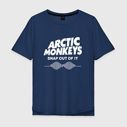 Футболка оверсайз мужская Arctic Monkeys, группа, цвет: тёмно-синий