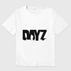 Футболка оверсайз мужская DayZ, цвет: белый