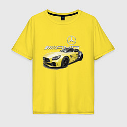 Мужская футболка оверсайз Mercedes V8 BITURBO AMG Motorsport