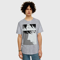 Футболка оверсайз мужская Глаза Хесона, цвет: меланж — фото 2
