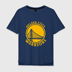 Футболка оверсайз мужская Golden state Warriors NBA, цвет: тёмно-синий