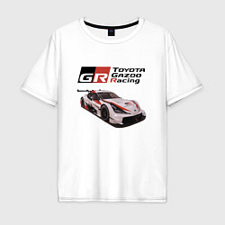 Футболка оверсайз мужская Toyota Gazoo Racing Team, Finland, цвет: белый
