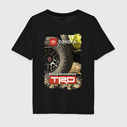 Футболка оверсайз мужская Toyota Racing Development Team, цвет: черный