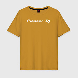 Мужская футболка оверсайз Pioneer DJ - Logo White